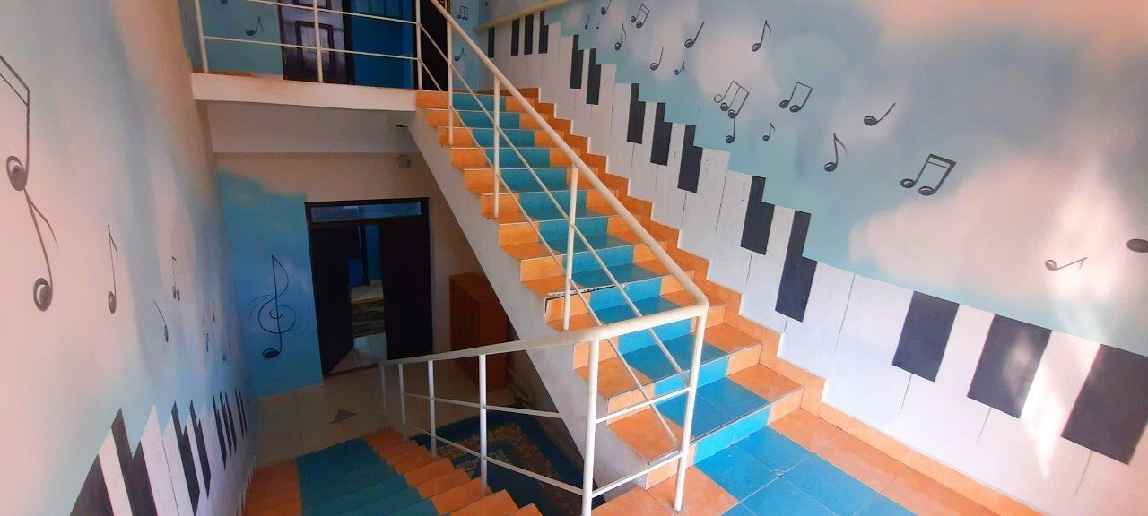 Sirdaryo viloyati Sayxunobod tumani 8-son BMSM Maktab ichki kirish yo'lak zinalari